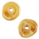 DQ Grieks keramiek kraal donut - Warm yellow
